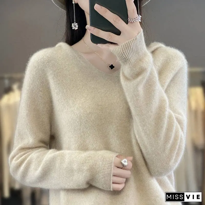 Literary Cashmere Hooded Sweatshirt