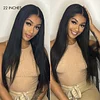 Glueless New Black Natural Hairline Long Hair Straight Wig