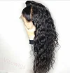 Black Brazilian Water Wave Long Curly Wigs