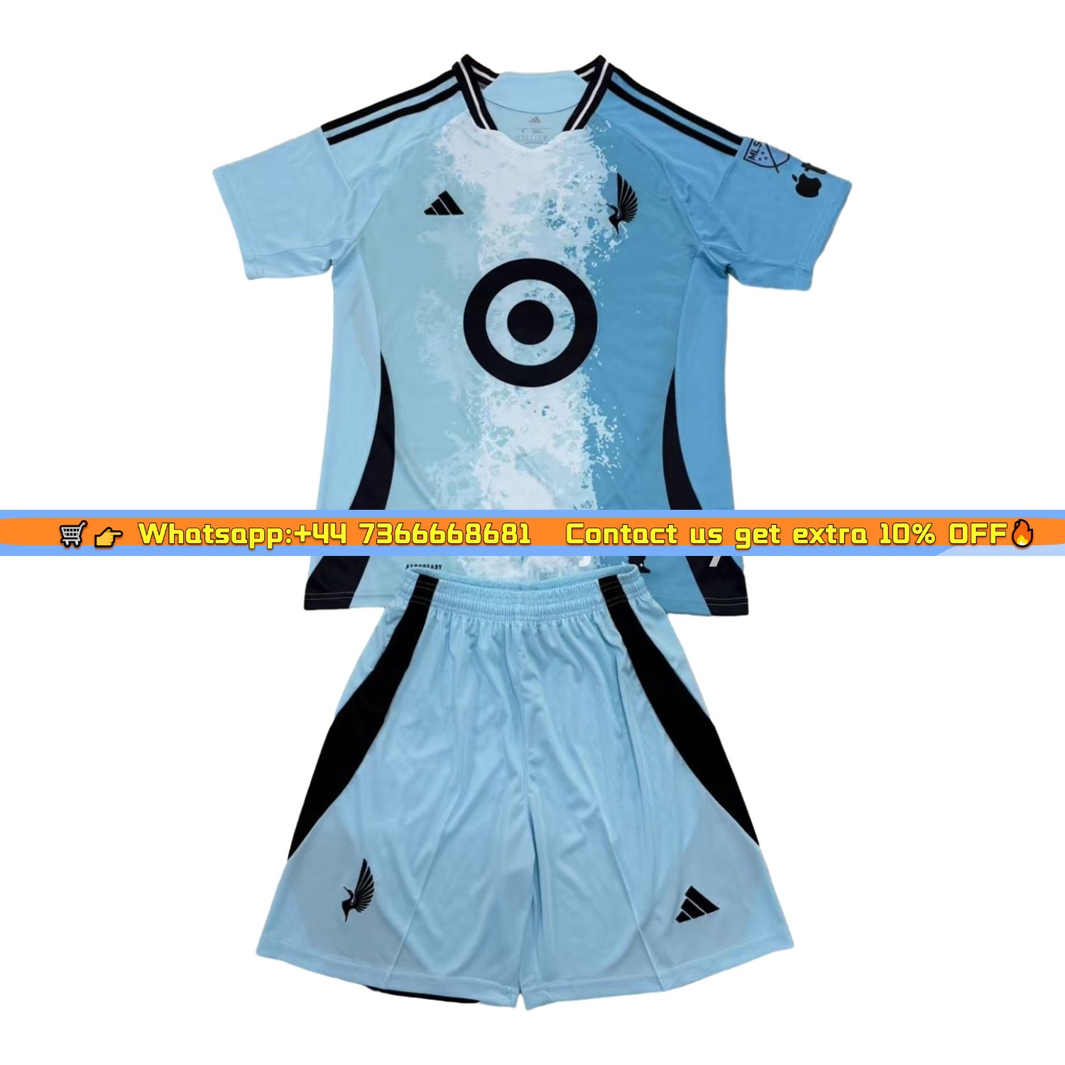 Minnesota United 2025 Away Men's Adult Jersey Set - Fans Version