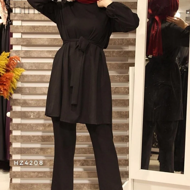 Casual Solid Color Long Sleeves Loose Set