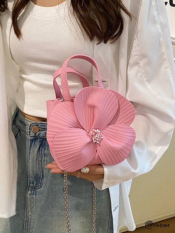 Flower Shape Pleated Split-Joint Bags Crossbody Bags Handbags Tote Bags | IFYHOME