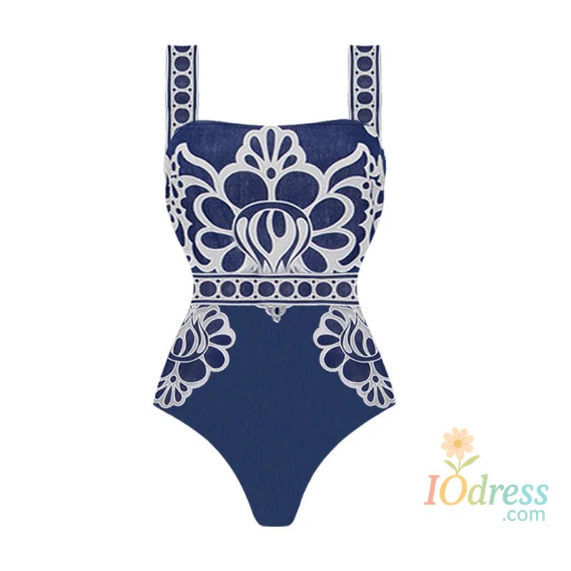 IO Dress High Quality One Piece Swimsuit Printed Push Up Women Bikini Set Swimwear Slimming Bathing Suit Beach Wear