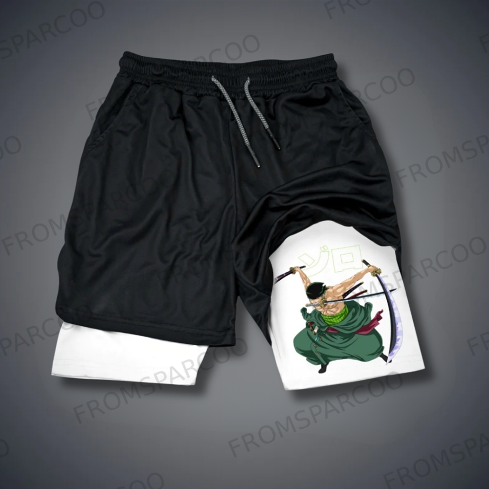 Casual Anime Printed Sports Shorts