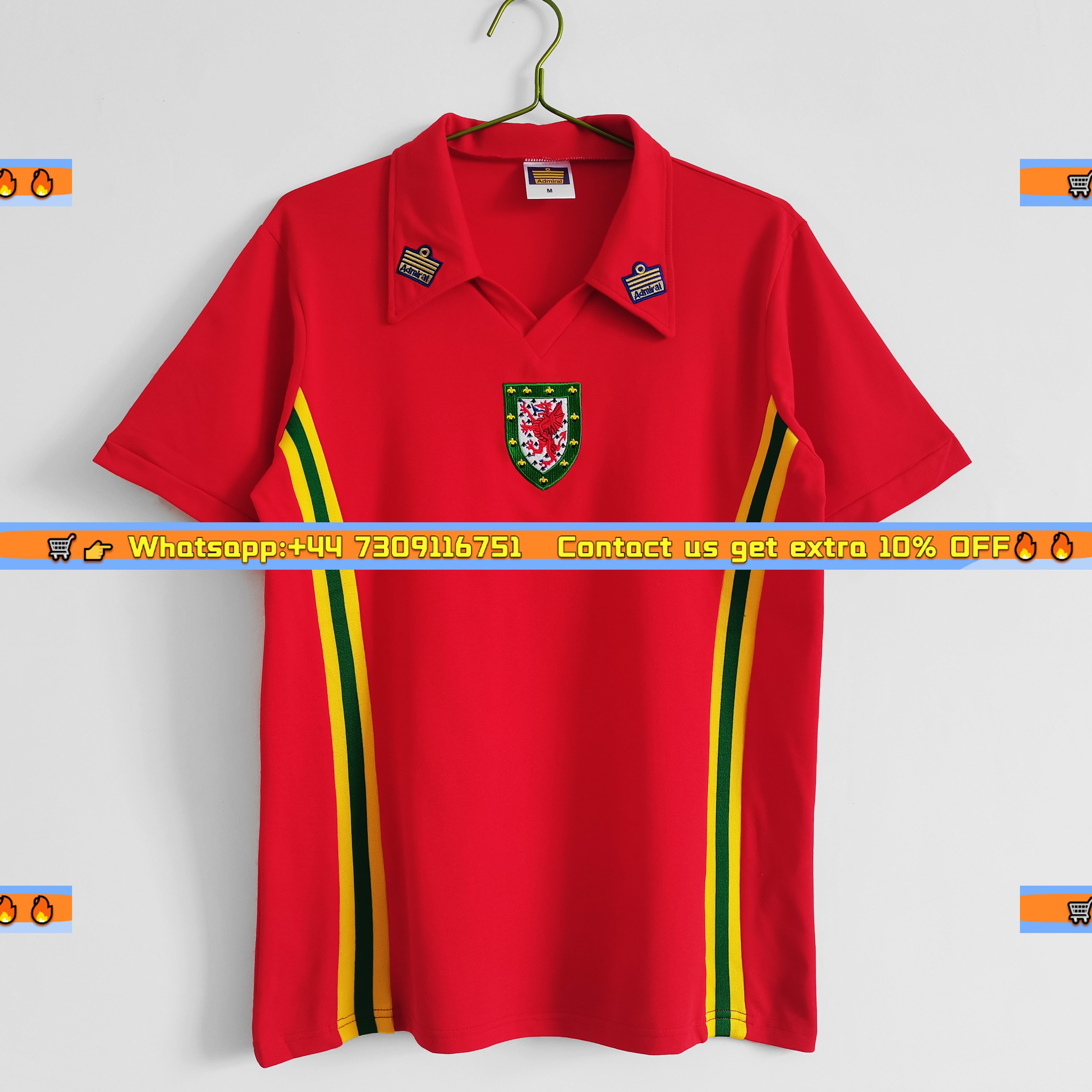 Retro Wales 1976 Home Stadium Jersey