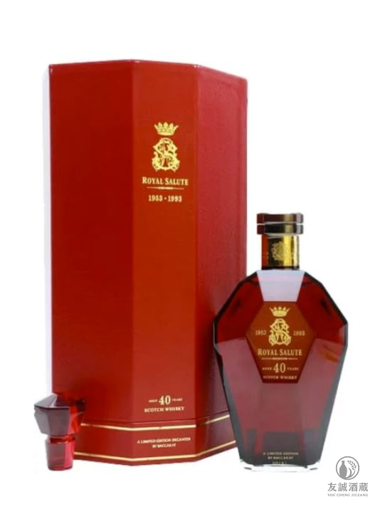 皇家禮炮Royal Salute 40年 紅寶石威士忌 友誠酒藏