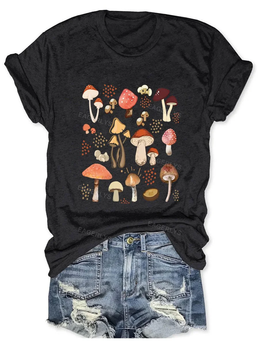 Eagerlys Aesthetic Mushroom T-Shirt Eagerlys
