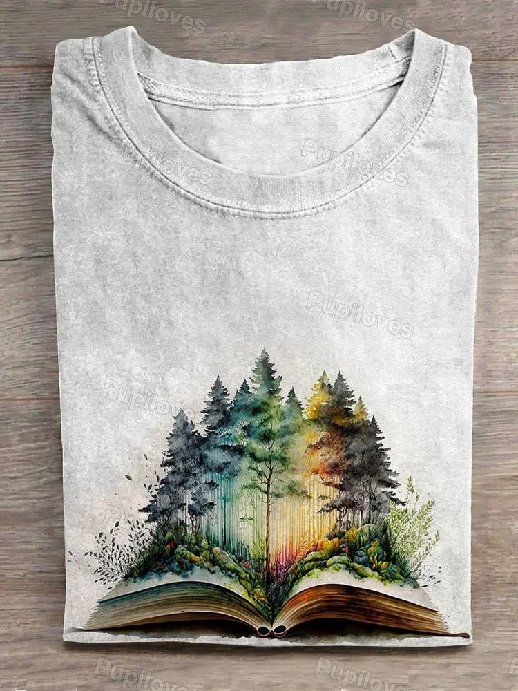 Pupiloves Pupiloves  Book Forest T-shirt
