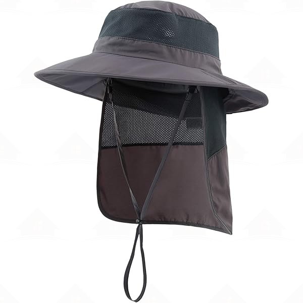 Home Prefer Outdoor UPF50+ Kids Sun Hat Wide Brim Fishing Hat with Neck Flap