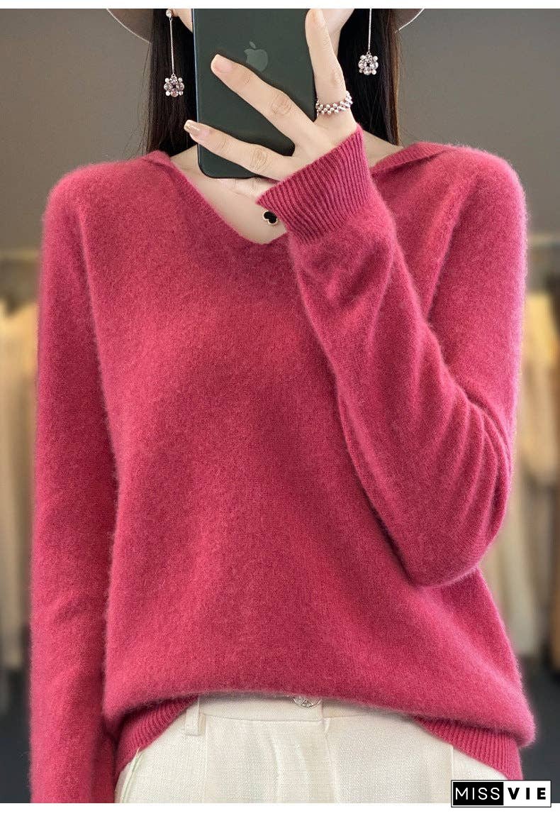 Literary Cashmere Hooded Sweatshirt