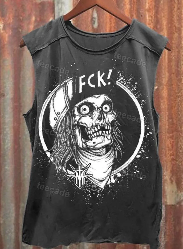 Teecade Teecade Skull Unisex Classic Tank Top