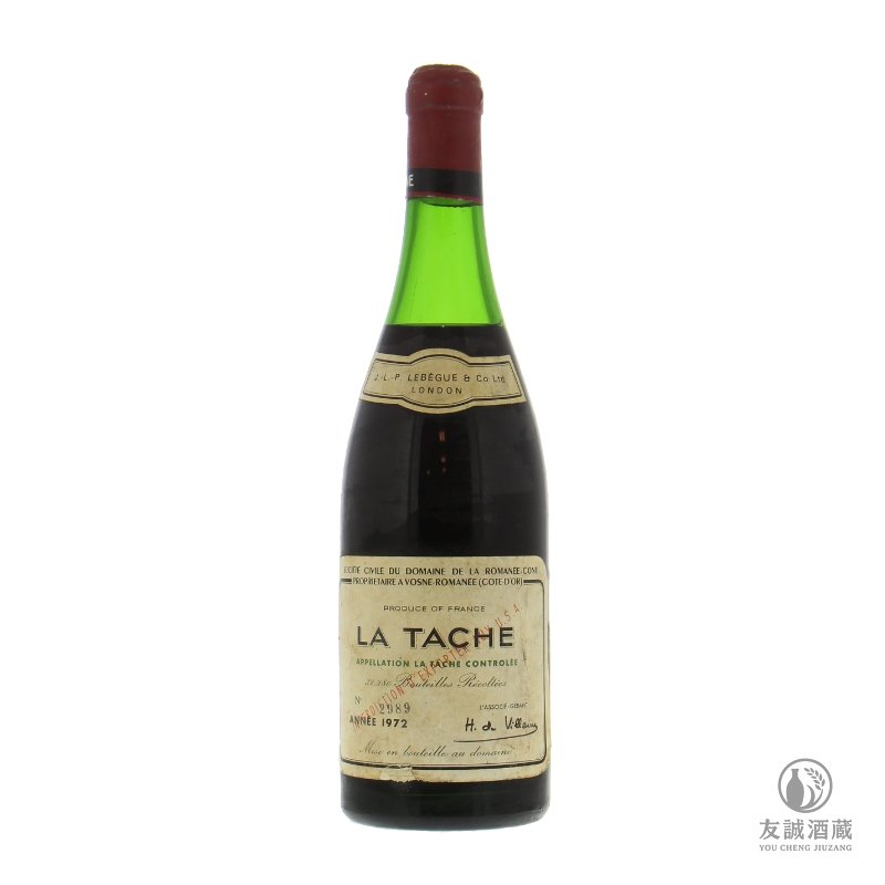 1972年 Roman&eacute;e-Conti La T&acirc;che 拉塔希特級園紅酒 友誠酒藏