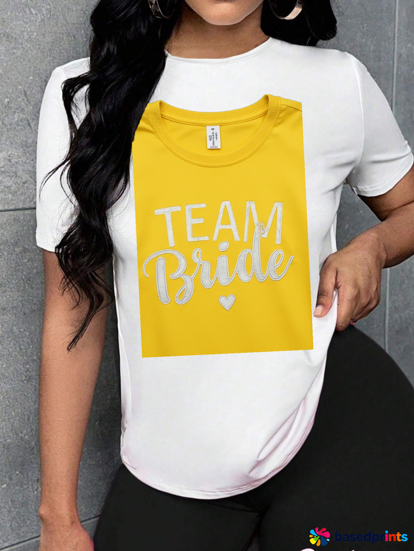 Team Bride Yellow T-Shirt