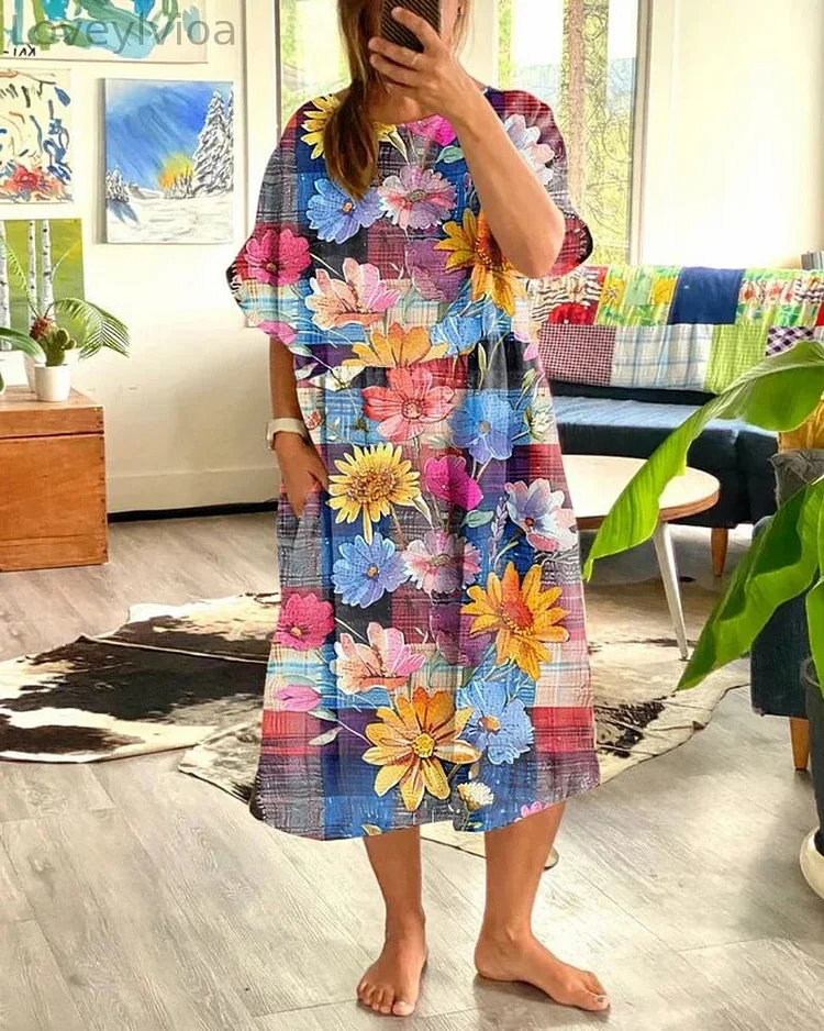 Women's Casual Resort Style Flowing Dress