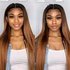 Black Light Brown Wig Straight Hair Wig