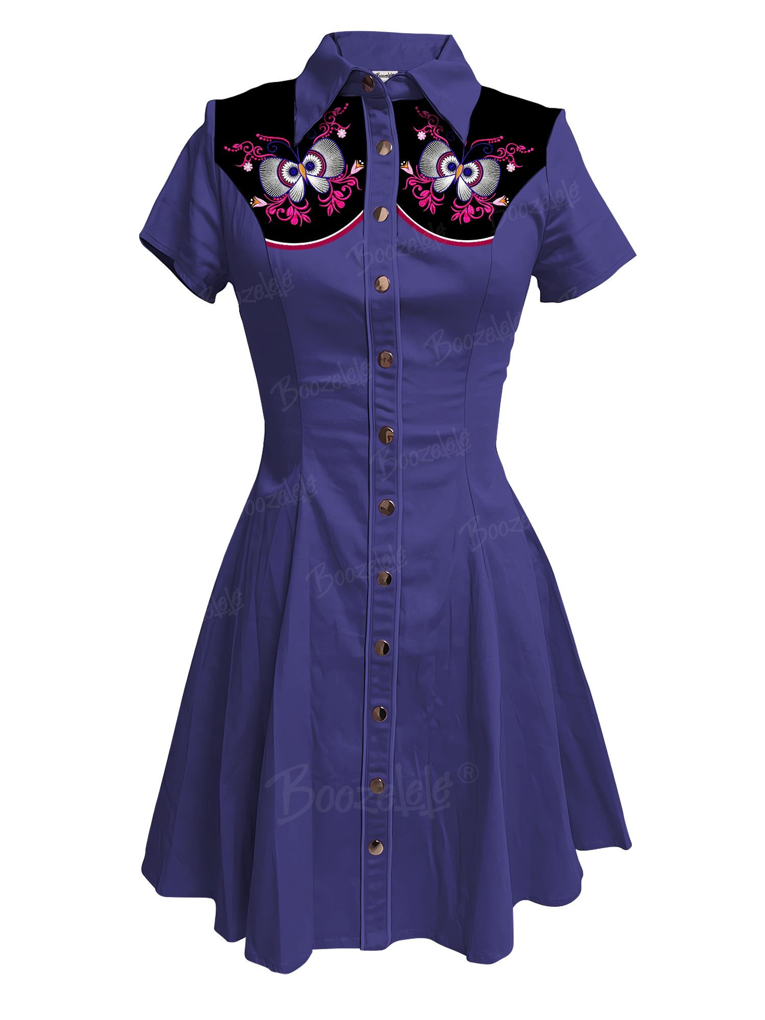 Design Butterfly Vintage   - 100% Cotton Dress