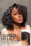Mature Bouncy Curl C-Part Glueless Wig