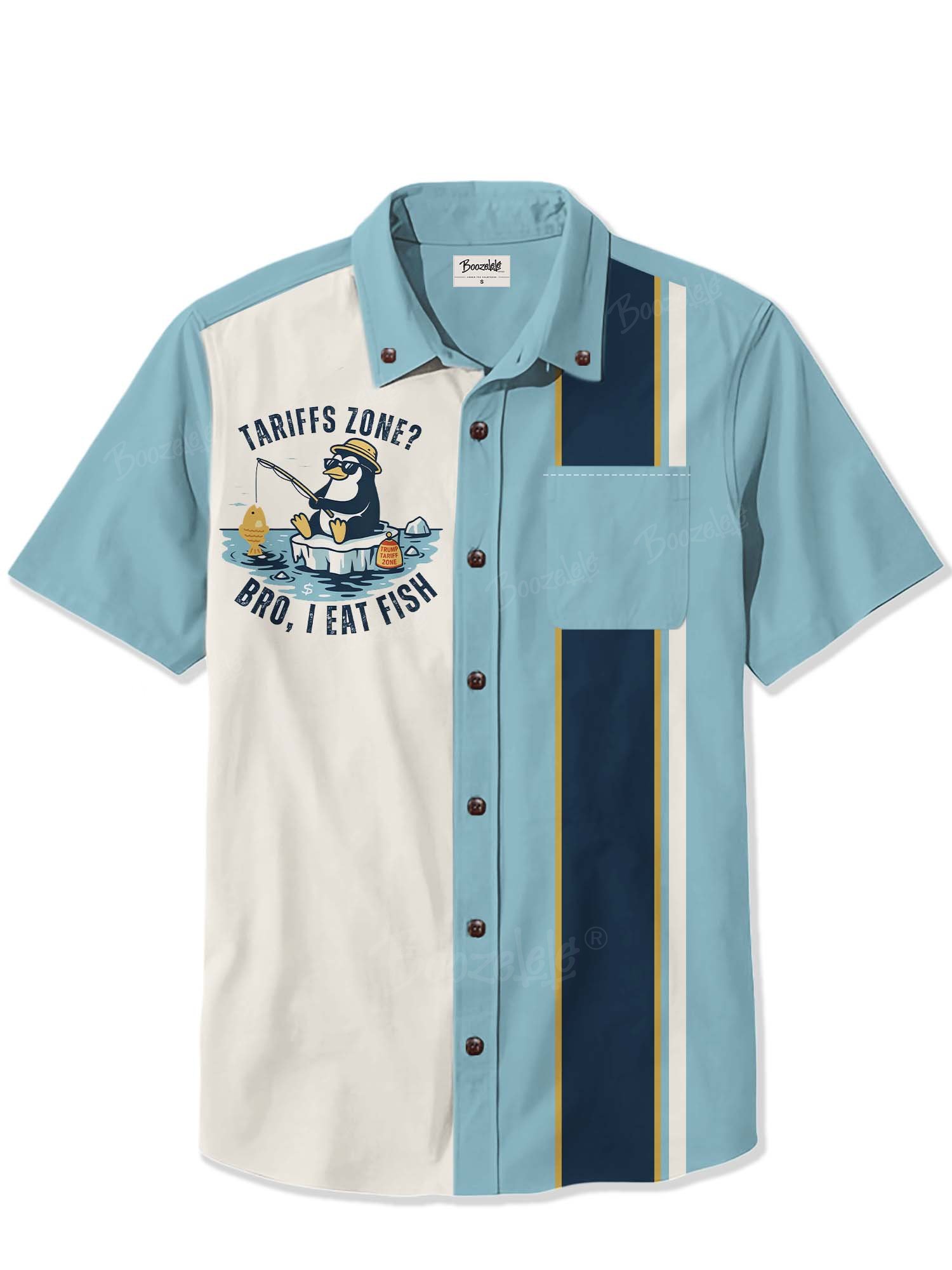 Penguin RESIST Bro I Eat Fish - 100% Cotton Shirt