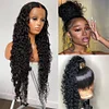 Curly Hair Natural Black Long Wigs
