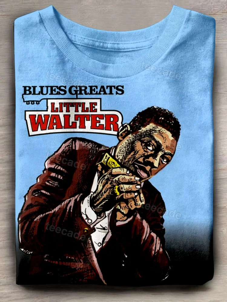 Teecade Little Walter Music Art Print T-shirt
