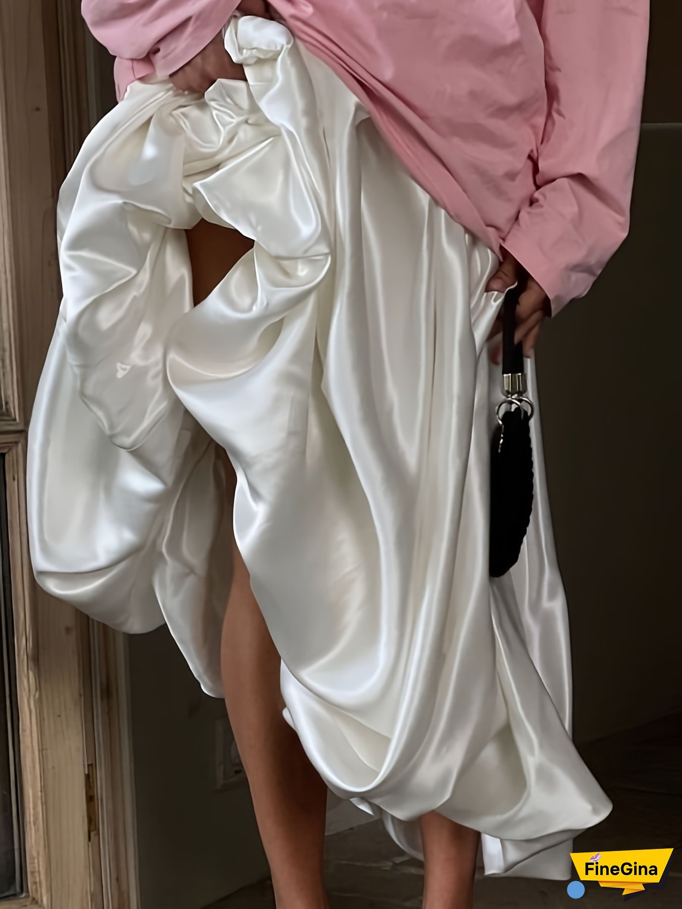 Women's Casual High-Waisted Red Pleated Skirt - Spring/Summer Style, Drape Design, Elegant A-Line With Ruffle Detail, Perfect For Casual Attire, Casual Attire|Elegant Aline Skirt|Draped Detail