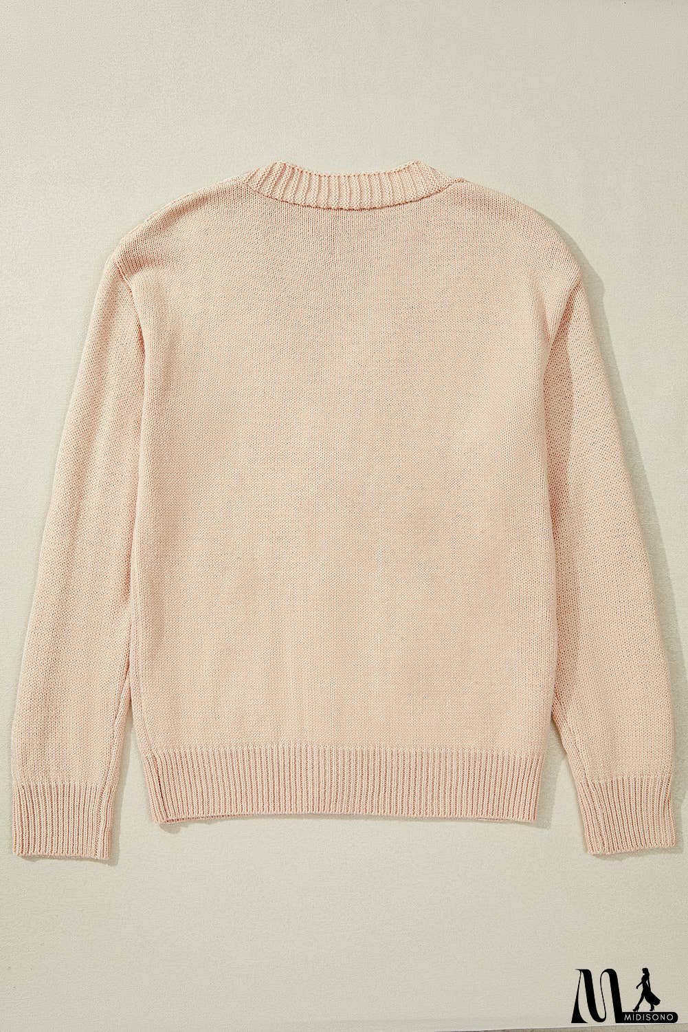 Open Knit Drop Shoulder Sweater Cardigan