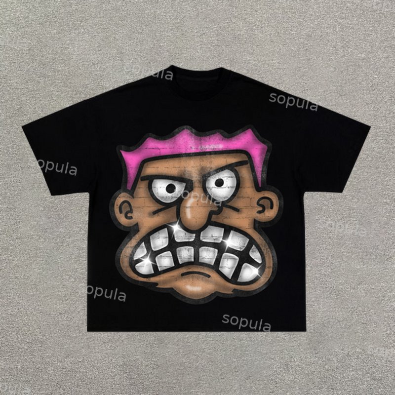 Sopula Mad Face Graphic Cotton T-Shirt - Sopula｜Premium Graphic Tees & Graphic Clothing