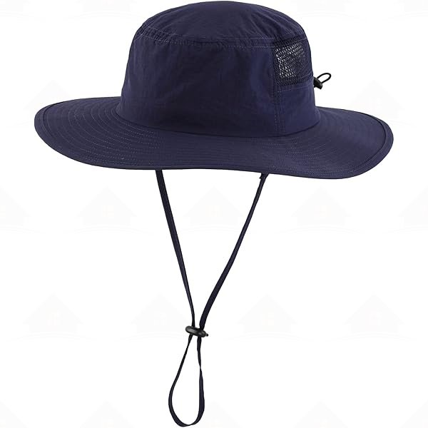 Home Prefer UPF50+ Mens Sun Hat Wide Brim Fishing Hat Womens UV Protection Hat Breathable Mesh Bucket Safari Gardening Hat