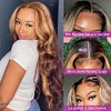 Hightlight Brown Mixed Gold Body Wave Wig