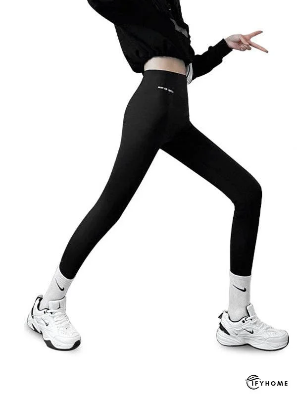 Casual Skinny Leg Keep Warm Solid Color Leggings | IFYHOME