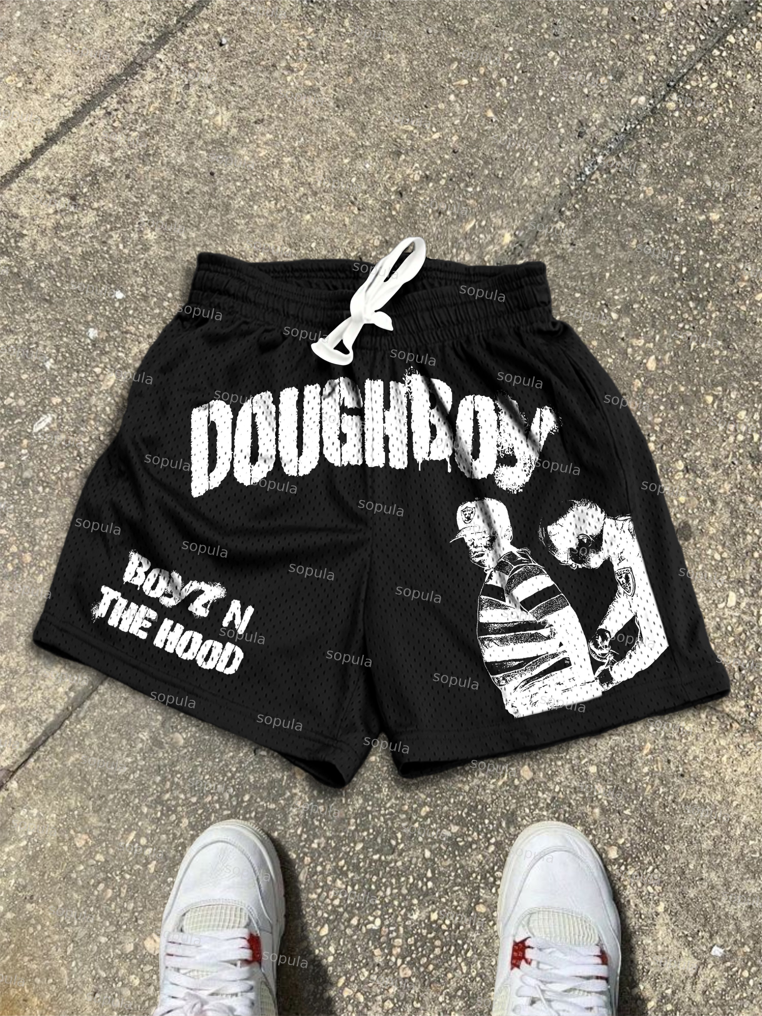 Boyz N The Hood Vintage Aged Graphic Shorts