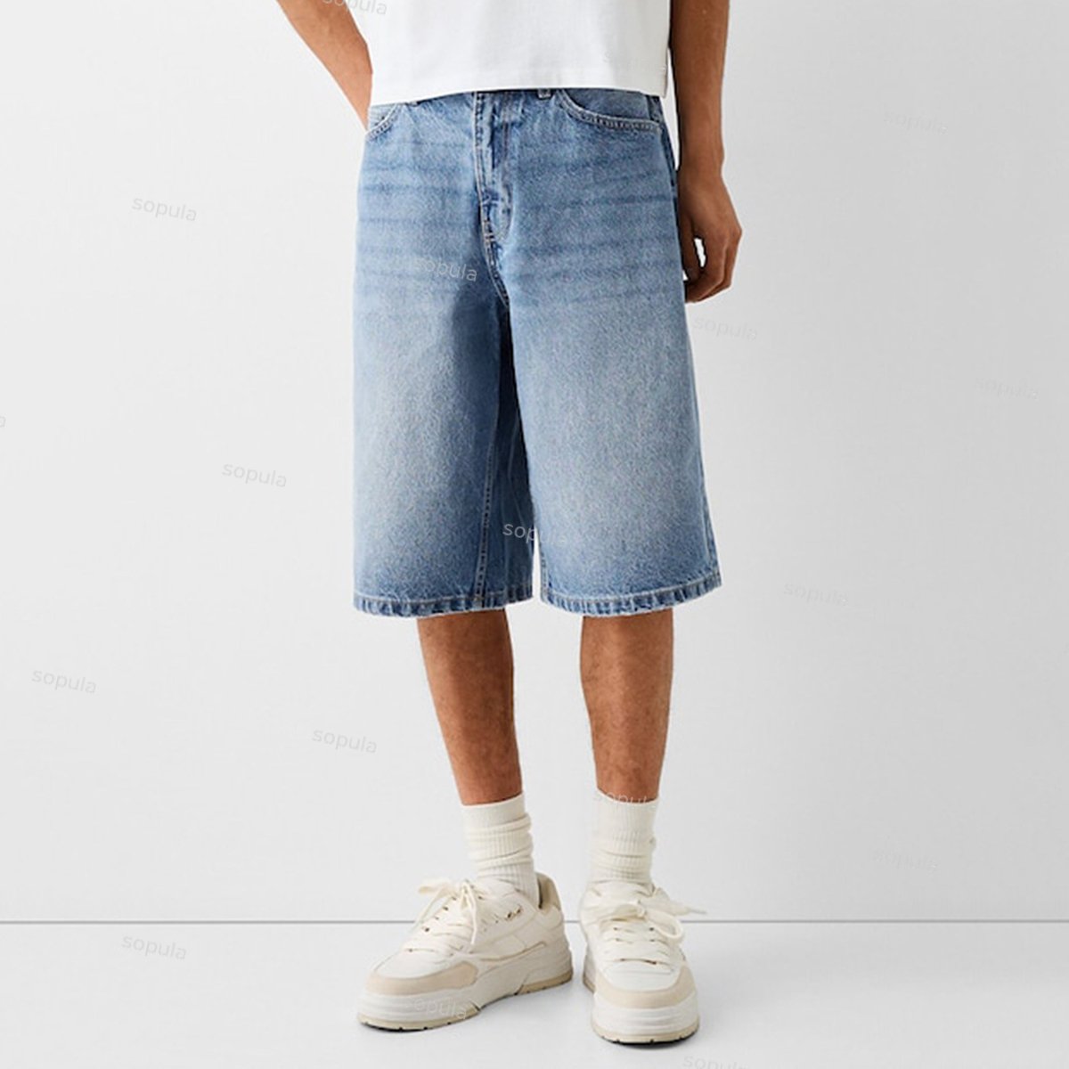 Men's Street Heavy Diamond Denim Shorts