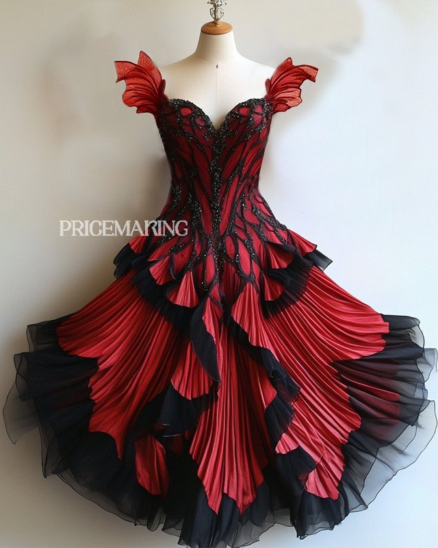 Summer fashion irregular multi-layered design dress abd9