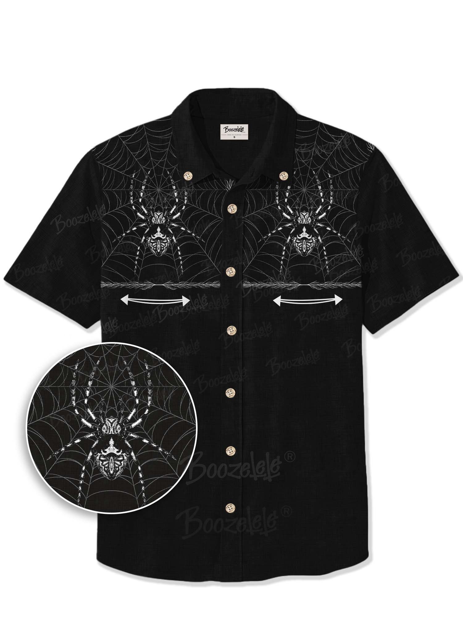 【Mystic Heart X Boozelele】Spider On Spider Web  - 100% Cotton Shirt