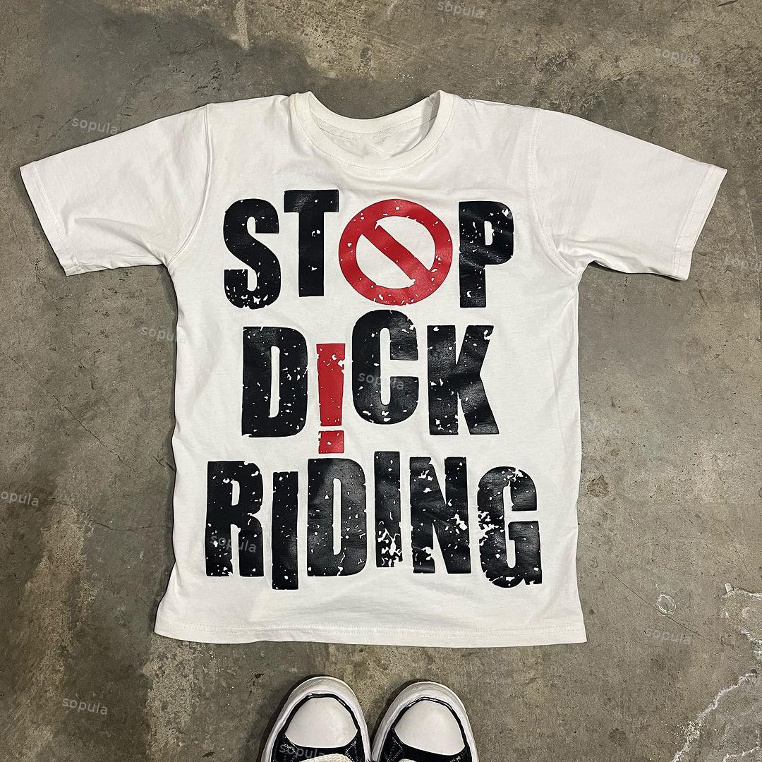 Sopula Street Contrast Slogan Printed T-Shirt