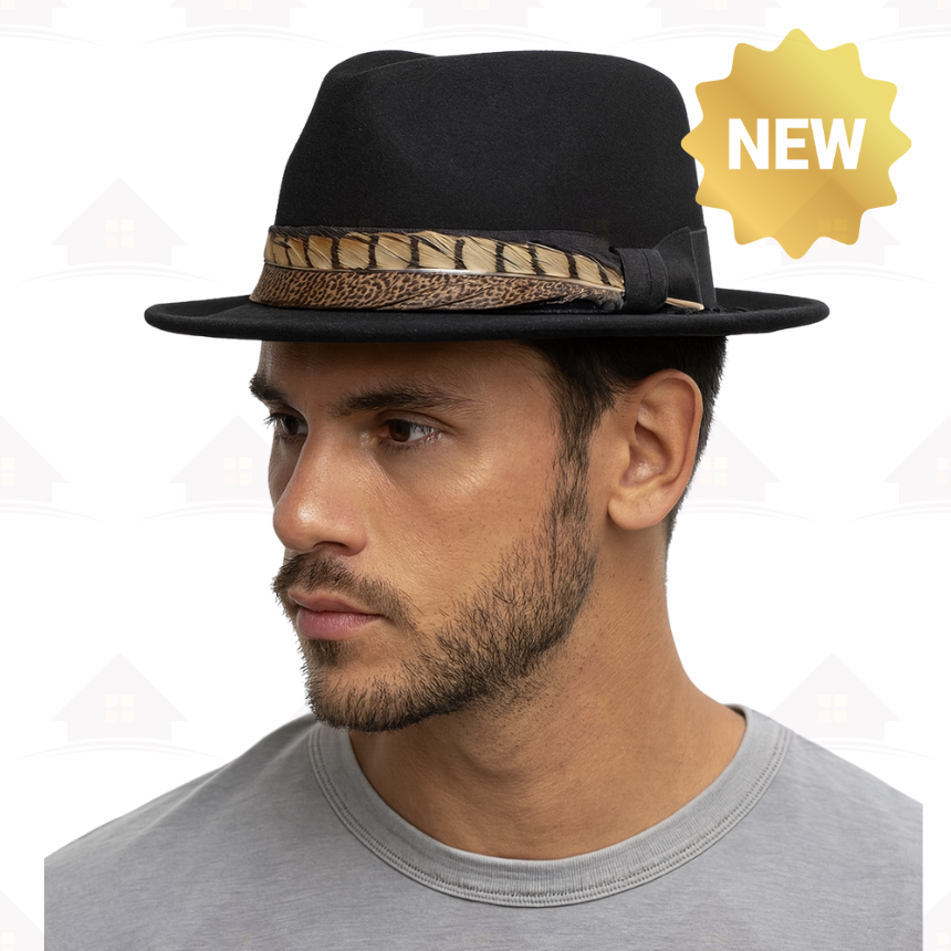 Home Prefer Unisex Fedora &ndash; Stylish Wide Brim Felt Panama Dress Hat