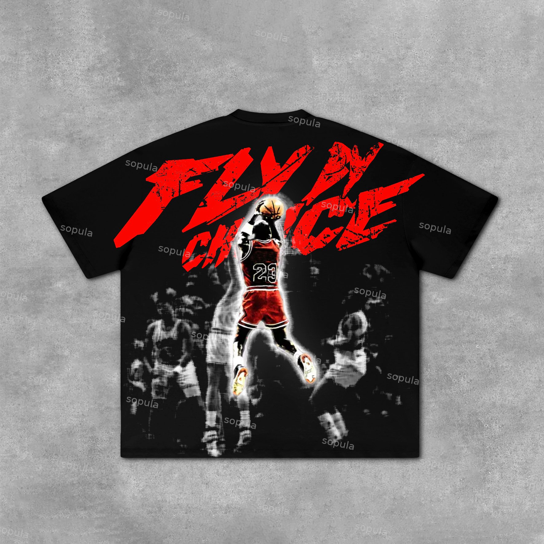 Sopula Fly By Choice 23 Basketball Star Graphic Cotton T-Shirt - Sopula｜Premium Graphic Tees & Graphic Clothing
