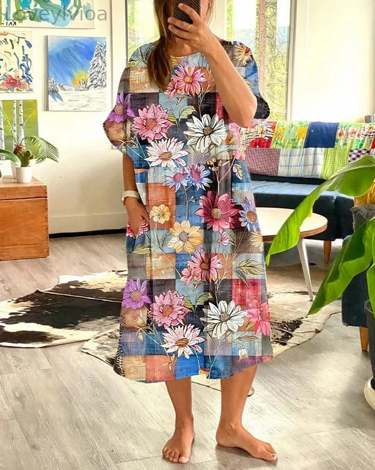 Women's Casual Resort Style Flowing Dress