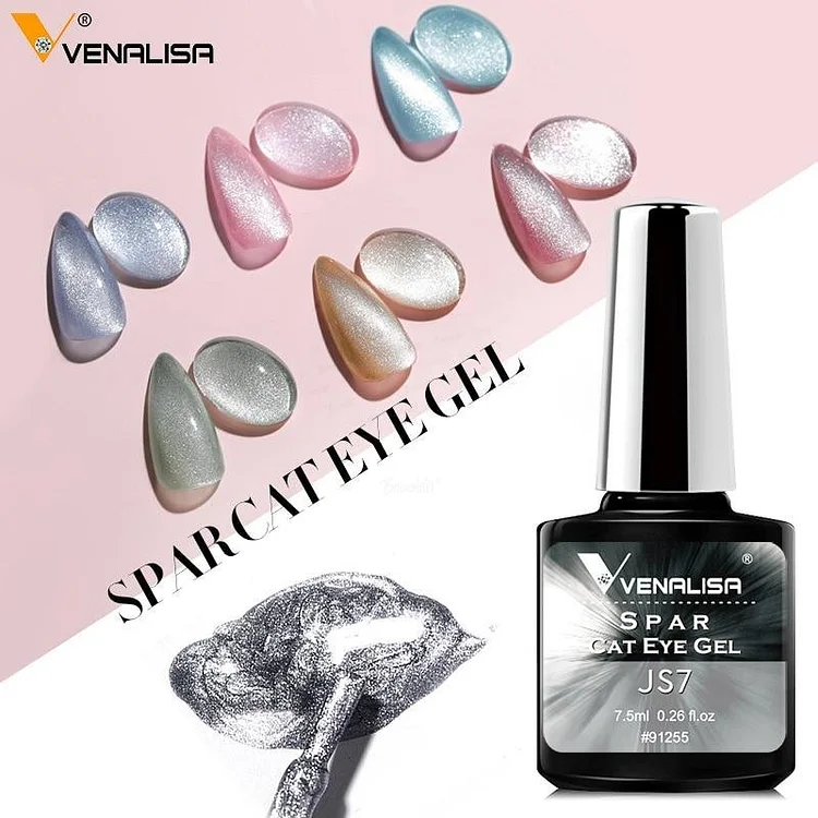 Venalisa Transparent Gel Polish Varnishes Hybrid Nails For Manicure 7.5ML Ice Spar Cat Eyes Soak off Enamel UV Gel Nail Polish dianjiang James Yang