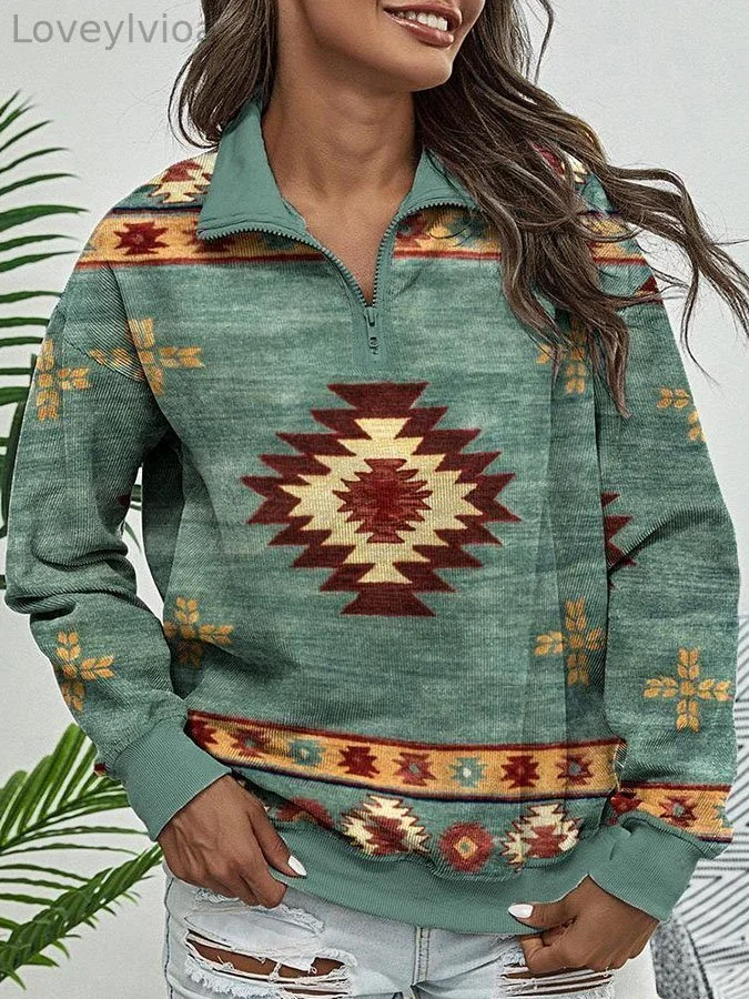 Casual printed long-sleeved Sweatshirt