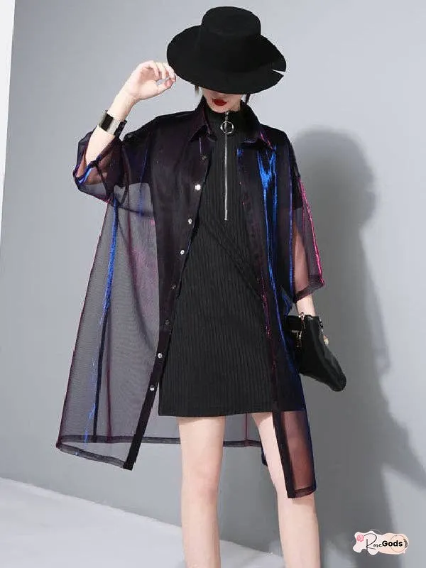Sun Protection See-through Multicolor Cover-up