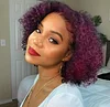 Short Kinky Curly Bob Wigs with Bouncy Curls Hair