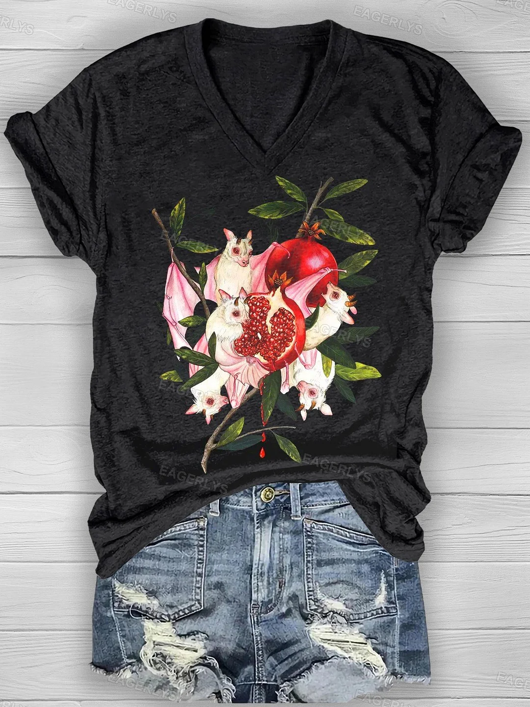Eagerlys Halloween Art Casual  T-shirt Eagerlys
