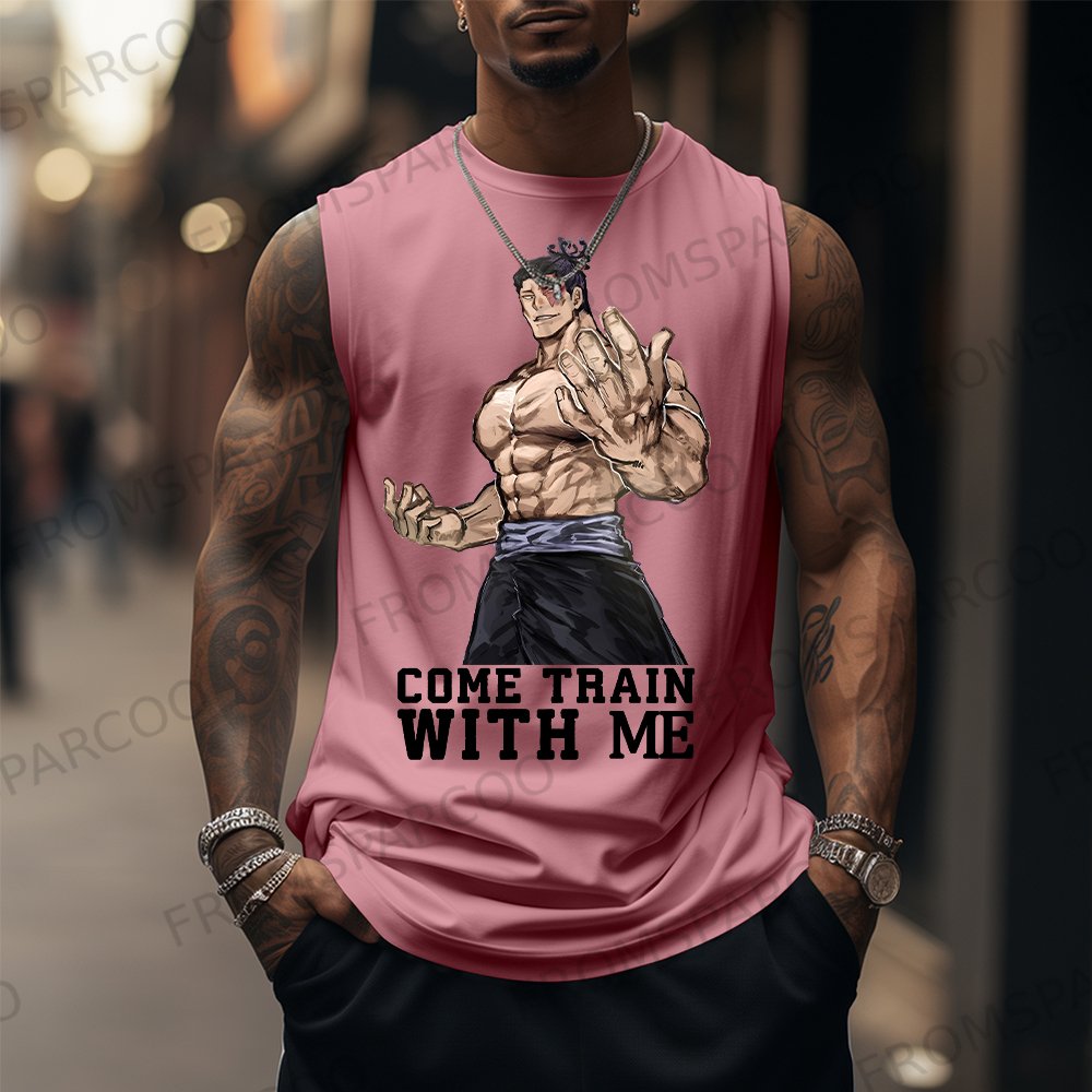 Men's Anime Print Ultimate Gym Tank Top