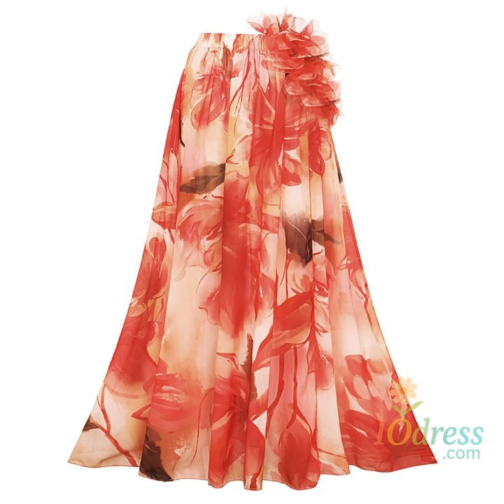 IO Dress 2025 Swimwear New Ruffled Vacation Print One-piece Swimsuit Set for Women