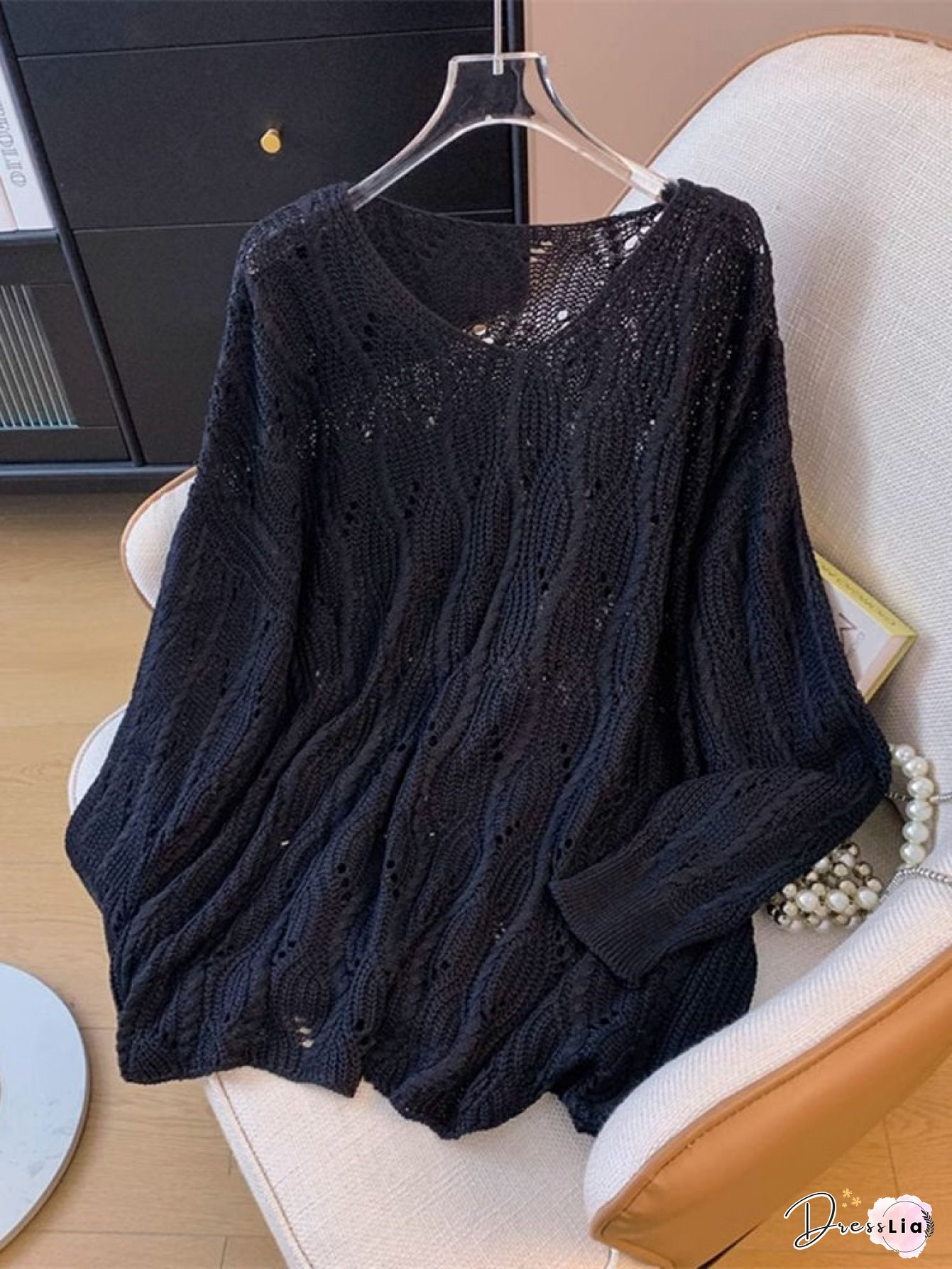 XS-LM size chart is not applicable for this specificWomens Elegant Long Sleeve Cardigan