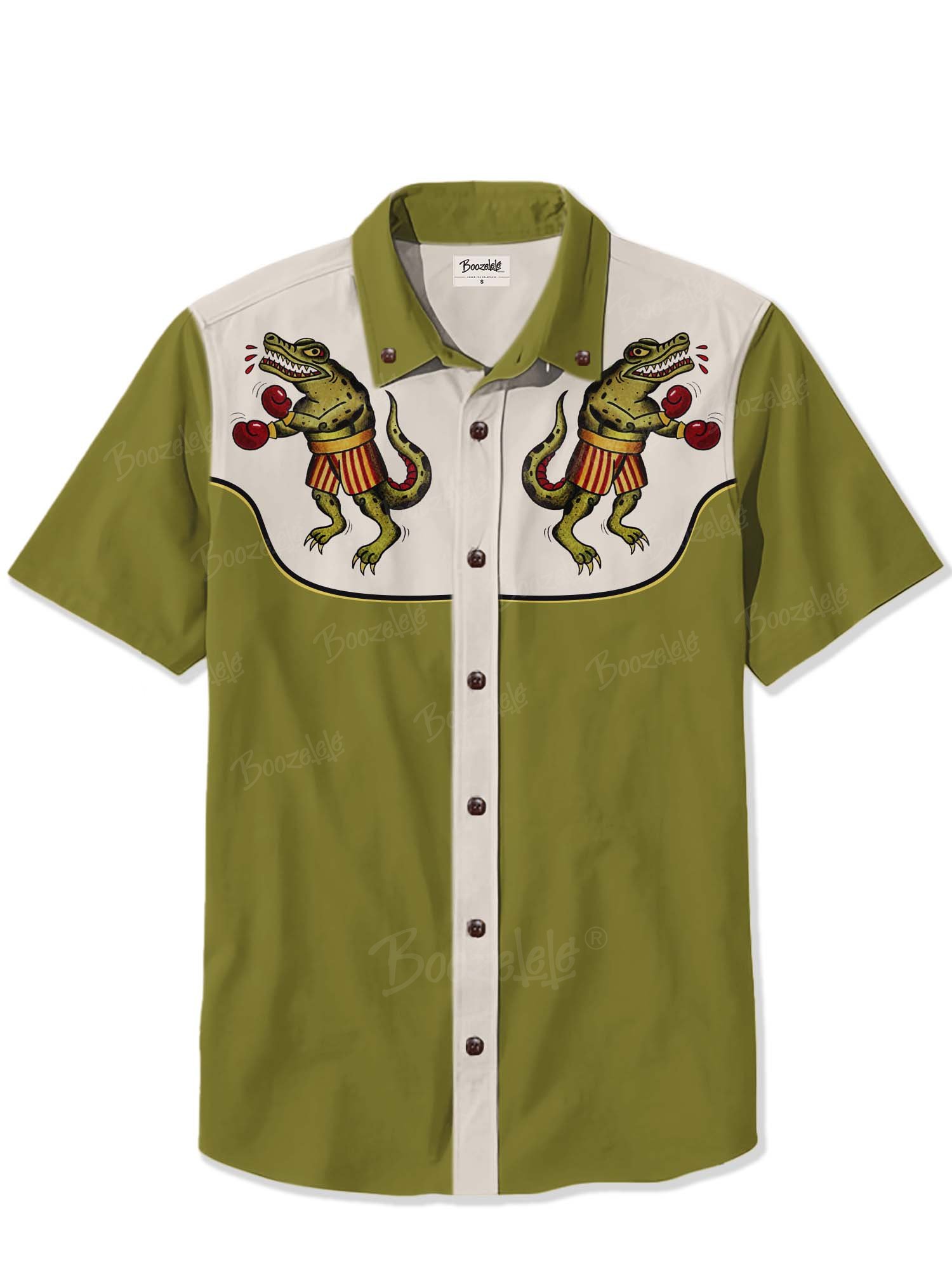 Boxing Crocodile - 100% Cotton Shirt