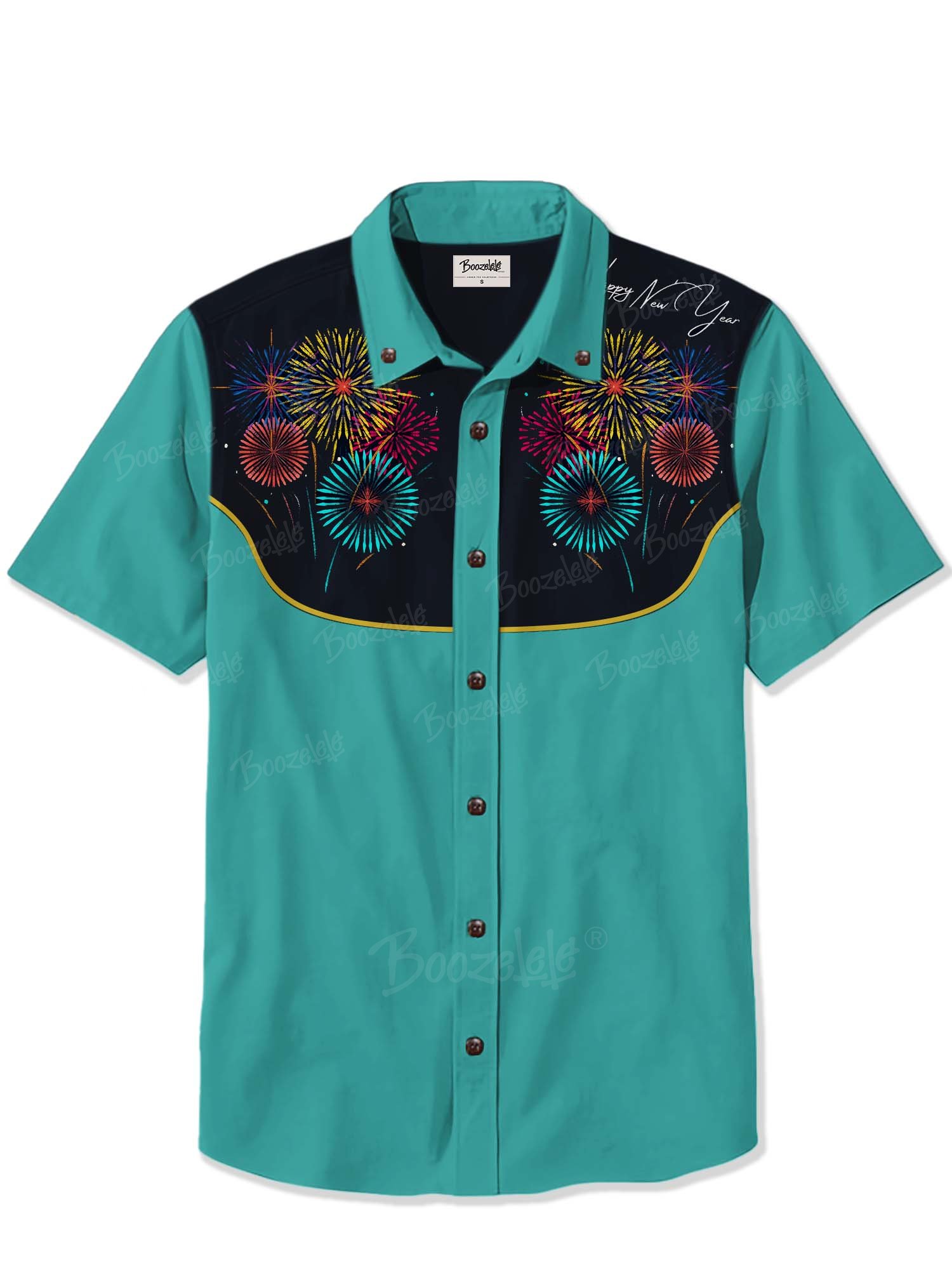 Happy New Year！Cocktail - 100% Cotton Shirt