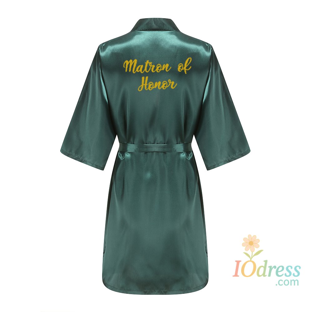 IO Dress Wedding Bride Bridesmaid Robes Dressing Gown Sexy Women Bathrobe Night shirts Short Sleepwear Women Flower Kimono Plus Size