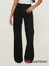 Goldie High Rise Wide Leg Jeans Black Petite